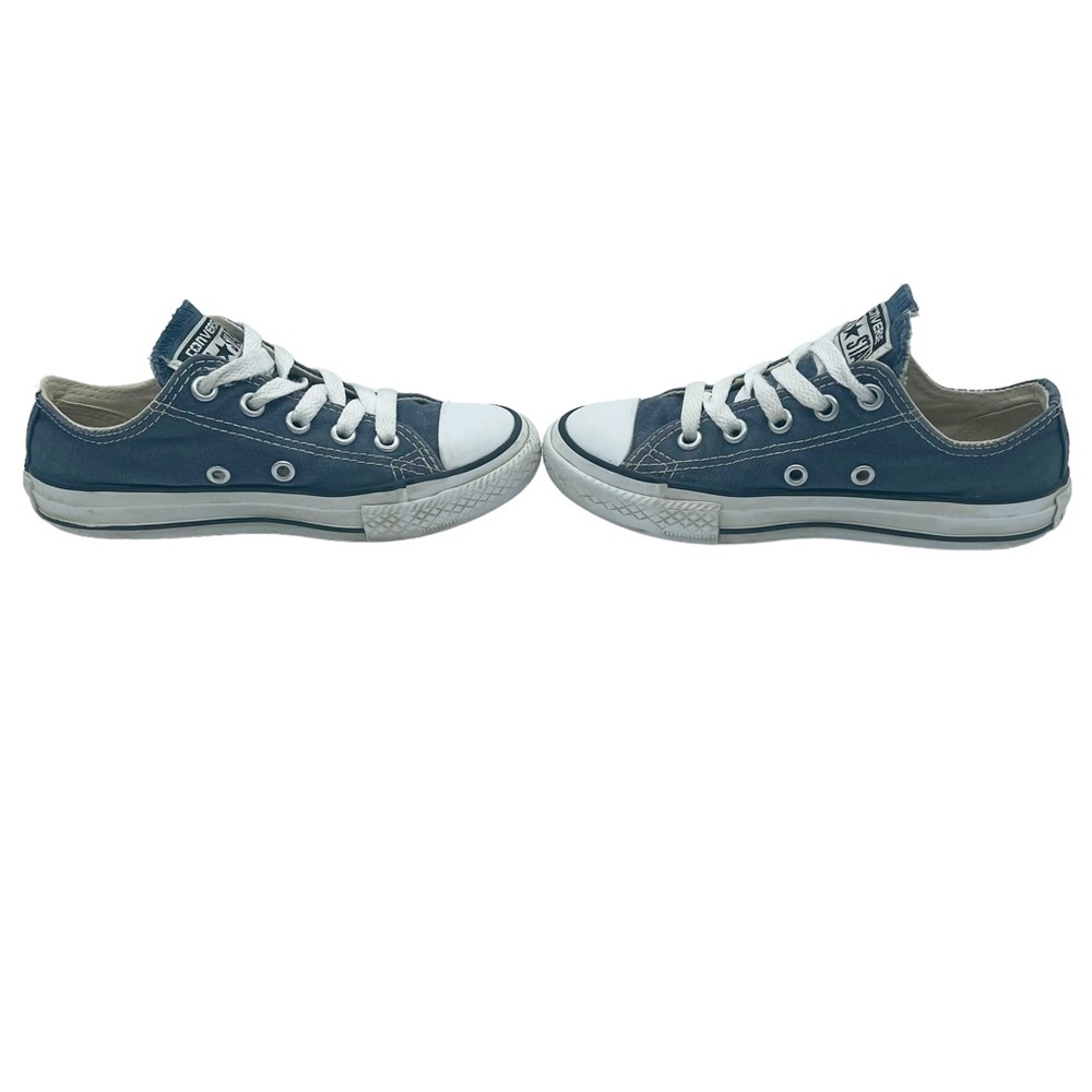 Converse All Star Low Top Sneakers Size Youth 11 Navy Canvas Lace Up - Picture 6 of 15